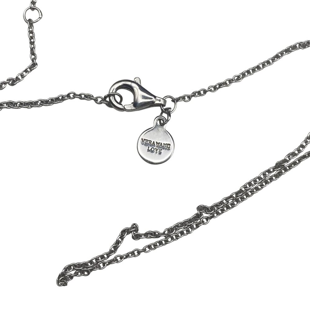 925 Sterling Silver Murano Millefiori Glass Pendant Necklace 18" Vera Wang Chain - Picture 8 of 10